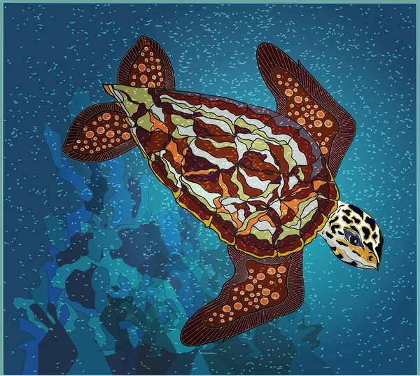 Tartaruga di mare — Vettoriale Stock