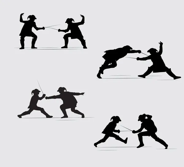 siluetleri Silahşörler