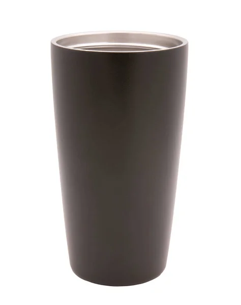 Braune Tasse Isoliert Auf Weißem Hintergrund — Stockfoto