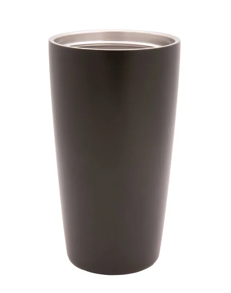 Tazza Marrone Isolata Sfondo Bianco — Foto Stock