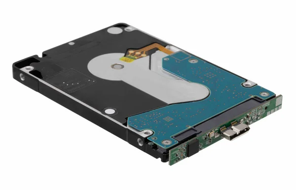 Harddisk Geïsoleerd Witte Achtergrond — Stockfoto