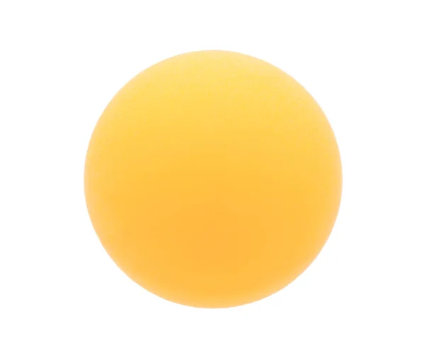 Palla Ping Pong Arancione Isolata Sfondo Bianco — Foto Stock