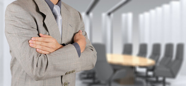 business man hand drawing a pie chart
