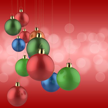 Yılbaşı süsleme ve neşeli Noel kartı