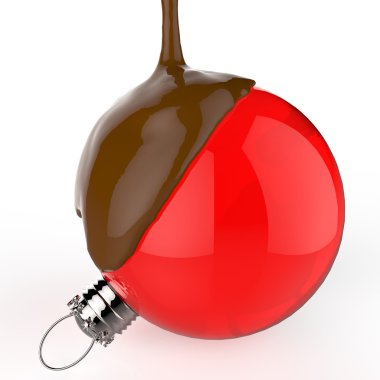 Noel top süsleme çikolata eritmek