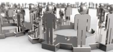 3B şekiller bağlı SMM olarak modeli