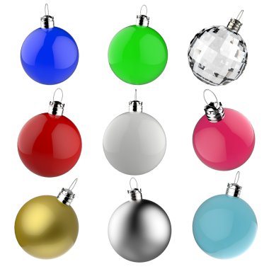 boş Noel topları süsleme
