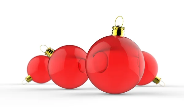 Christmas baubles elements — Stock Photo, Image