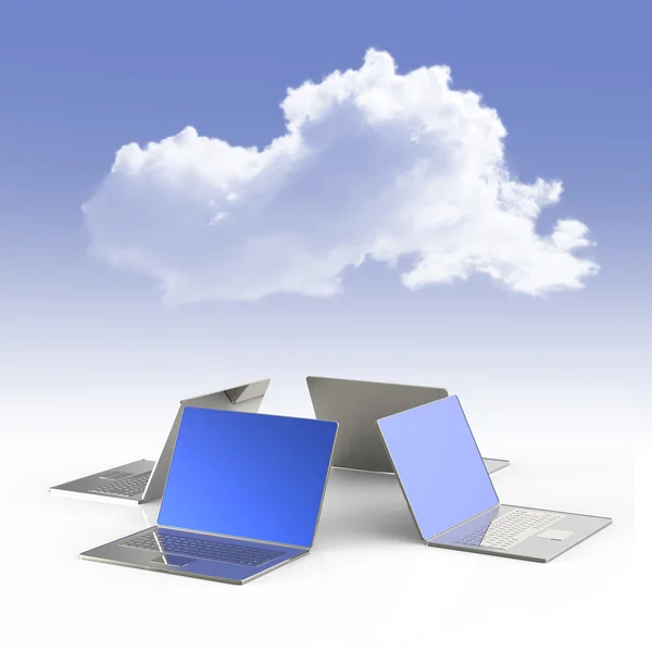 Cloud computing-concept — Stockfoto
