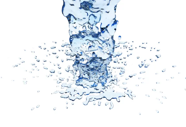 3D-water splash — Stockfoto