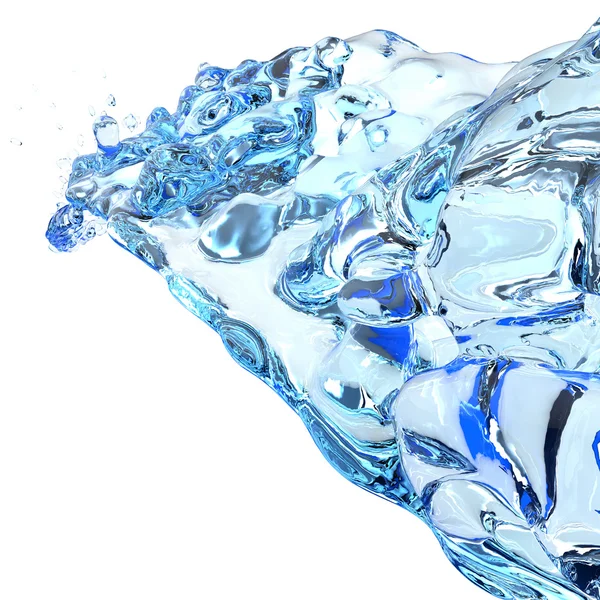 3D su sıçrama — Stok fotoğraf