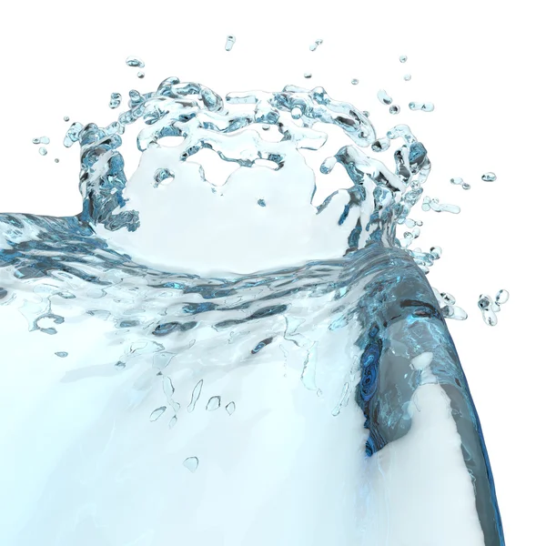 3D-water splash — Stockfoto