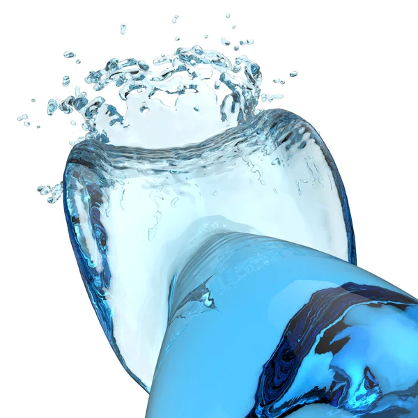 3D-water splash — Stockfoto