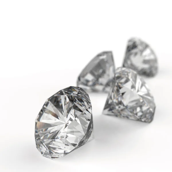 Diamonds 3d model — Stock Photo, Image
