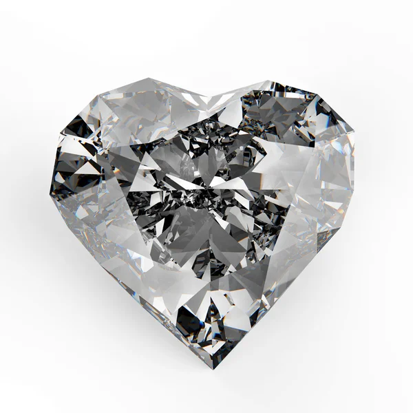 Diamant-Herzform — Stockfoto