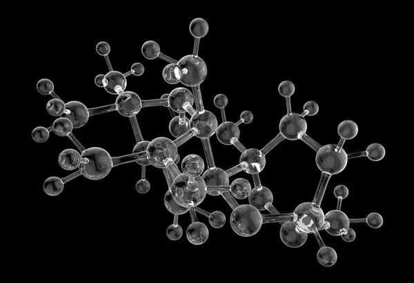 Molecule glass 3d — Stock Photo, Image