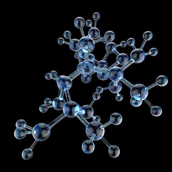 Molecule 3d background — Stok fotoğraf