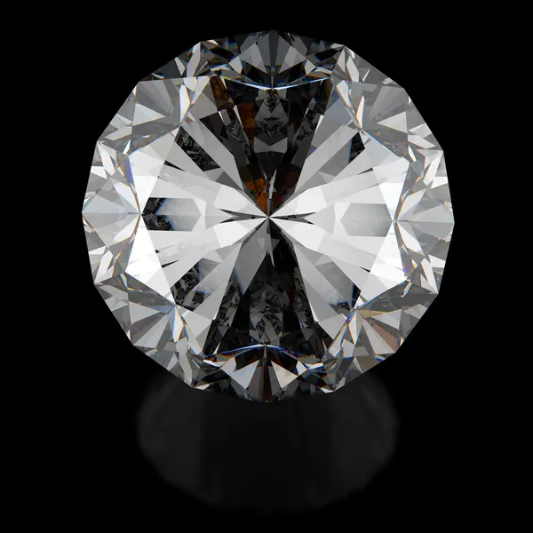 Diamonds on black — Stock Photo, Image