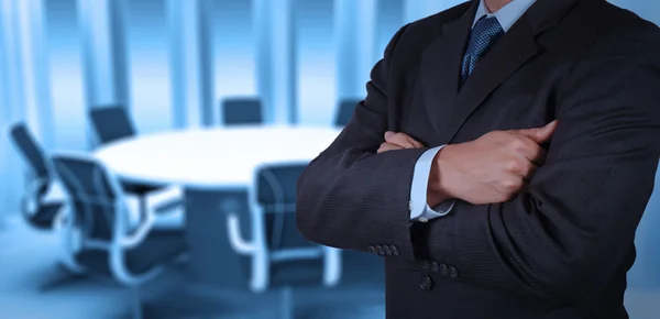 Businessman success working with his board room — Stock Photo, Image