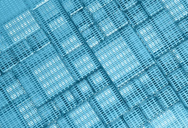 Blue Steel mesh metal plate background — Stock Photo, Image