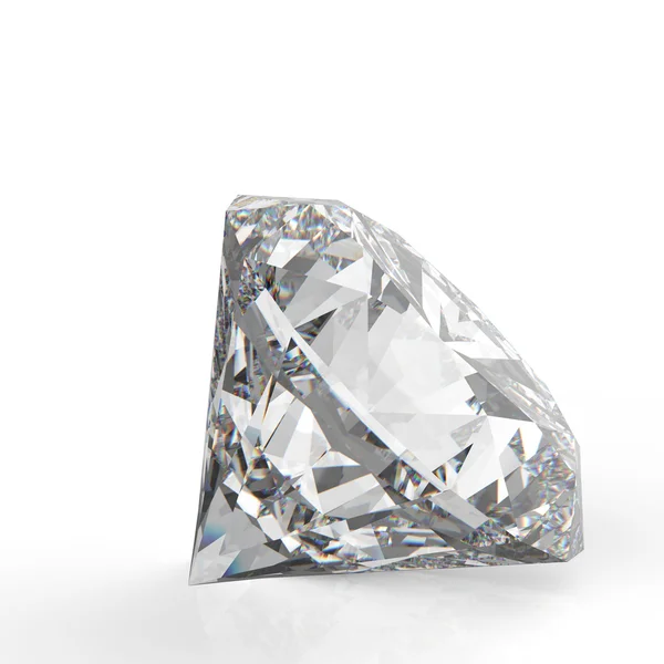 Diamantes aislados en blanco — Foto de Stock