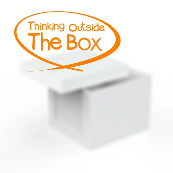 Thinking outside the box — Stock Photo, Image