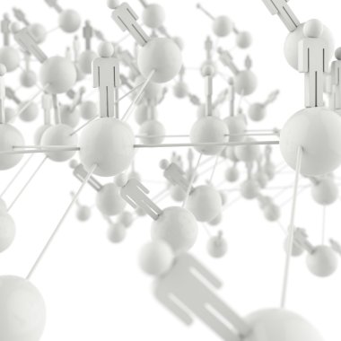 kavram olarak 3D insan sosyal ağ