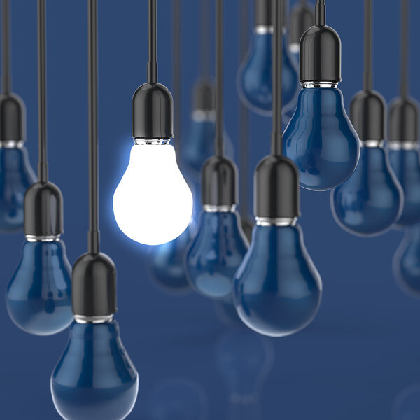 creative idea and leadership concept
