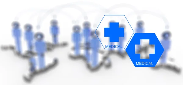 Medical network as concept — Stock Photo, Image