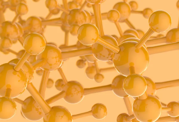 Molecule white color 3d — Stock Photo, Image