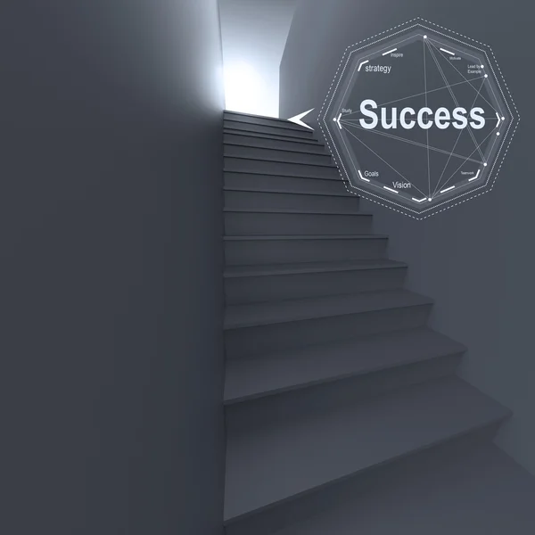 Trap naar succes als bedrijfsconcept — Stockfoto