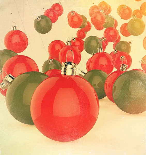 Noel baubles elemanları — Stok fotoğraf