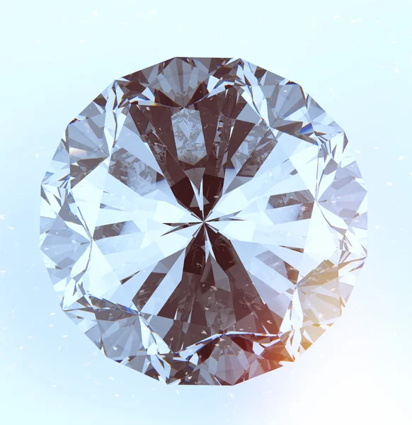 Diamonds isolated on white — Stock Photo, Image