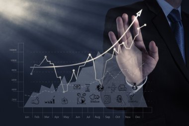yeni modern bilgisayar ve iş s çalışma iş adamı el