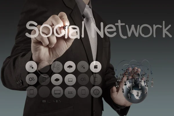 Social network come concetto — Foto Stock