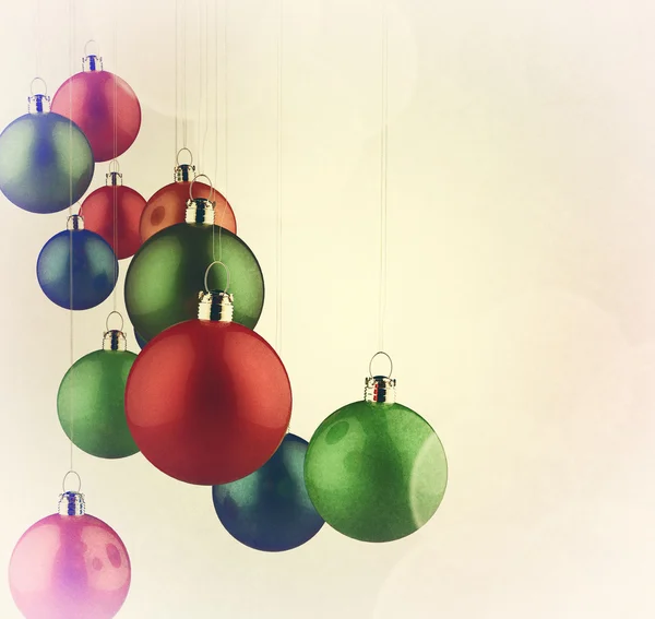 Christmas baubles elements — Stock Photo, Image