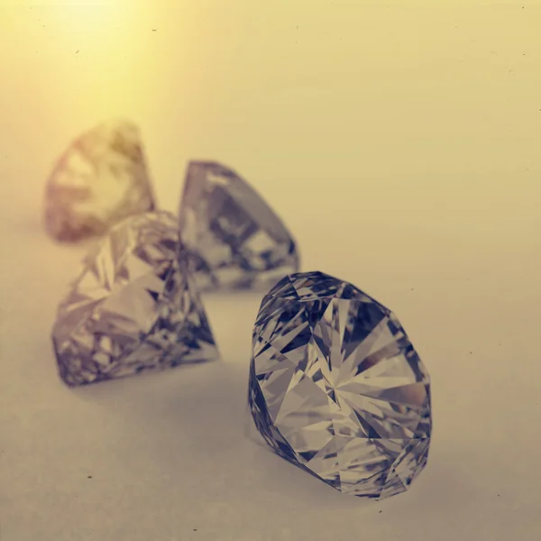Diamantes modelo 3d —  Fotos de Stock