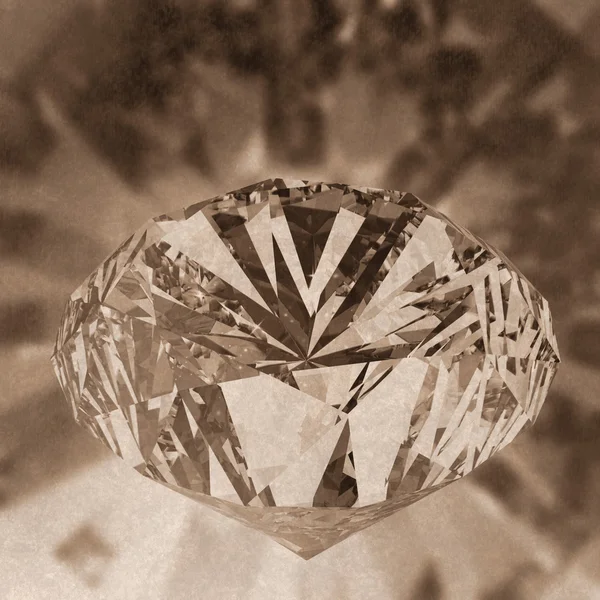 Diamantes aislados en el modelo 3D oscuro —  Fotos de Stock
