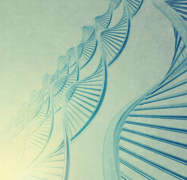 DNA in medische achtergrond — Stockfoto