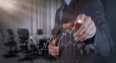 yeni modern bilgisayar ve iş s çalışma iş adamı el