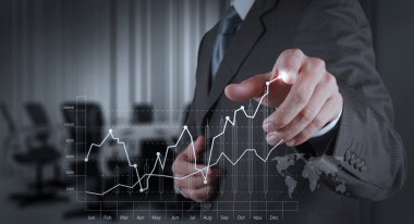 yeni modern bilgisayar ve iş s çalışma iş adamı el