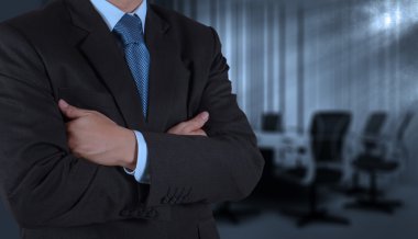 işadamı başarı ile Yönetim Kurulu Odası