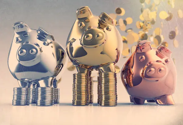 Piggy bank como conceito — Fotografia de Stock