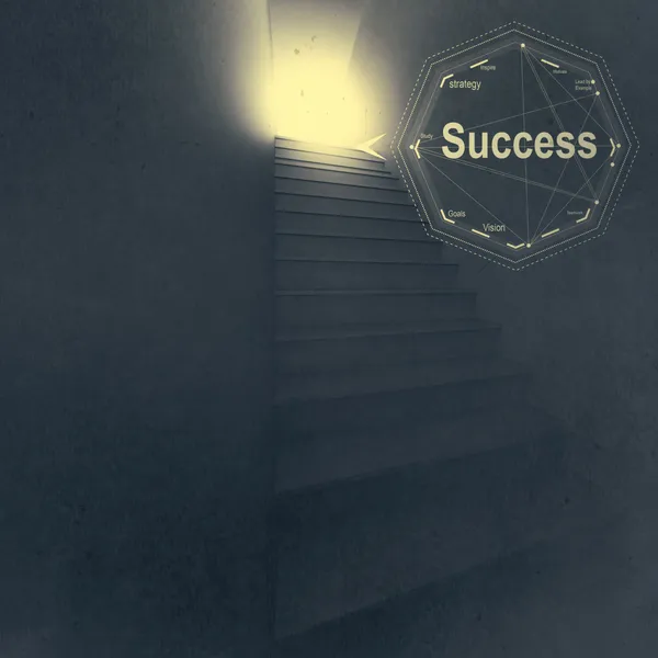 Escalier vers le succès comme concept d'entreprise — Photo