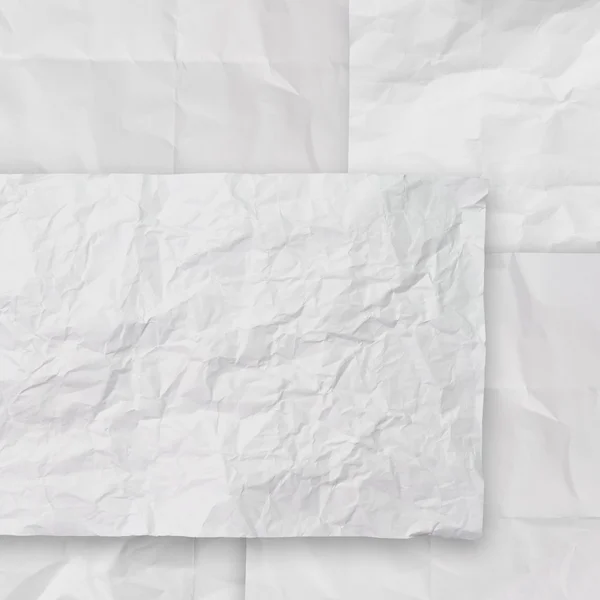 Set of white crumpled paper background texture i — Stock Photo, Image