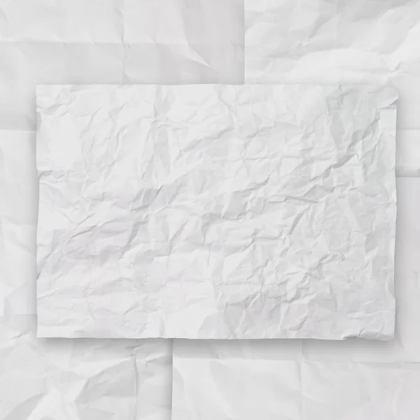 Набор из белого скомканного бумажного фона текстура i — стоковое фото
