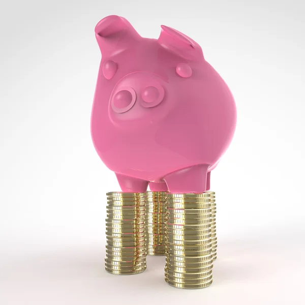 Winner piggy bank — Stock Photo, Image