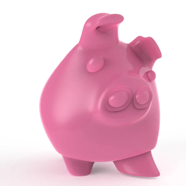 Banco Piggy rosa — Fotografia de Stock