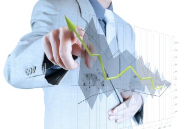 yeni modern bilgisayar ve iş s çalışma iş adamı el