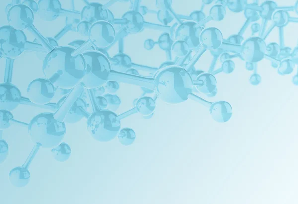 Molecule white color 3d — Stock Photo, Image